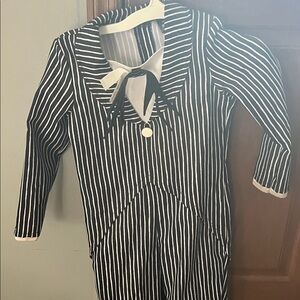 Black and White Striped Kids Halloween Costume